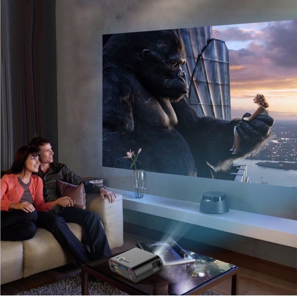 GooDee 3600 Lumens HD Video Projector 180" LCD Movie Projector - Picture 5 of 14